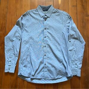Ted Baker Blue Microprint Shirt size 5 (equivalent to 16 1/2 or a Large)